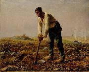 Jean-Franc Millet Man with a hoe oil on canvas